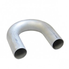 Tubo em Aluminio Curva 180º graus 2-1/2" polegada x 500mm - Sem Acabamento