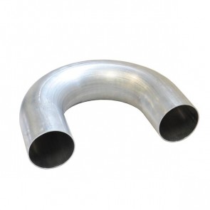 Tubo em Aluminio Curva 180º 3-1/2" polegada x 500mm - Sem Acabamento