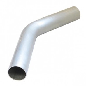 Tubo em Aluminio Curva 45º graus 2-1/2" polegada x 500mm - Sem Acabamento
