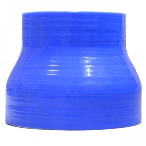 Mangote Azul em Silicone Redutor Reto 3,5" (89mm) para 2,5" (63mm) * 76mm - Epman