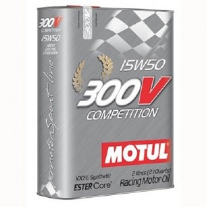 Óleo Motul 300v COMPETITION 15W50 2L (100% Sintético p/ carros de competição)