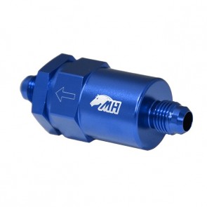 Filtro de Combustível 8AN / AN8 Macho Cônico - 150 Microns - Elemento de Inox - Azul